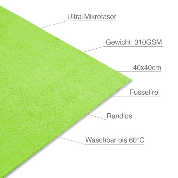 Liquid Elements - Value Mikrofasertücher 5er Pack 40x40cm 310GSM